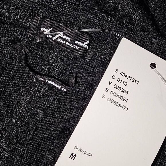 NWT‎ Urban Outfitters Womens Out From Under Black V Neck Sweater Top Medium - Picture 4 of 6